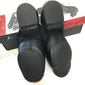 Capezio #358A Split Sole Black Jazz Shoe NWT